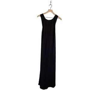 H&M Women’s Solid Black Dress High Slit Sleeveless Medium New With Tags